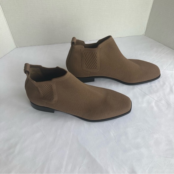 Women's Vivaia Ryan Square Toe Boots Booties Brown Chelsea Size 42/Size 10.5 - Picture 3 of 11